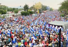 Familias de Managua cantan por la Paz y el Cariño nicaragua