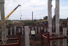Avanza construcción del puente vehicular El Borbollón, en Managua nicaragua