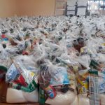 entrega de paquetes alimenticios