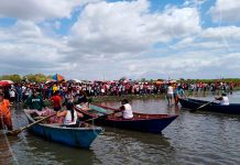 Todo un éxito la competencia de botes de remos en Tipitapa nicaragua