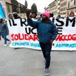 marcha contra el racismo en italia