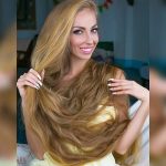 «Pelo natural, rubio y de oro», así es la Rapunzel humana entretenimiento
