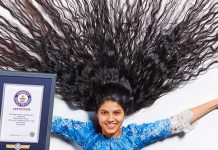 Adolescente india ostenta el récord del cabello más largo del mundo india