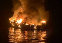 Recuperan 4 cadáveres de barco incendiado en California estados unidos
