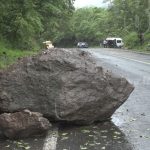 Deslizamiento de tierra provoca accidente de tránsito en La Kukamonga, Estelí nicaragua