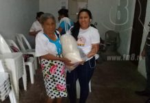 Entregan paquetes alimenticios a familias de San Juan de Río Coco nicaragua
