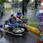 Motociclista termina con fractura en su pierna tras accidente en Managua nicaragua