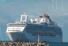 Arriba el crucero Coral Princess al puerto de San Juan del Sur ncaragua