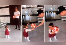 La conmovedora escena familiar de cristiano jugando con su hija la conmovedora
