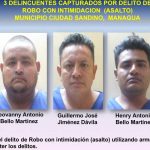 Nicaragua: Sujetos dedicados al robo con intimidación pasarán Navidad tras las rejas nicaragua