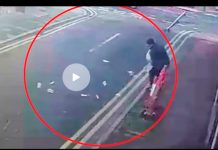 Video Viral: Ráfaga de Viento se lleva dinero que acababa de robar