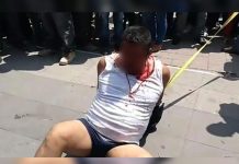 ¡Sin piedad! Comete robo y pobladores lo linchan brutalmente (VIDEO) mexico