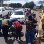 Rotonda Cristo Rey es escenario de doble accidente de tránsito nicaragua