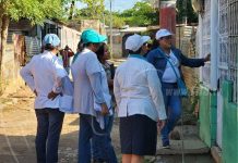 Completan misión informativa del coronavirus en el barrio Georgino Andrade nicaragua