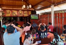 Salvador Allende «full» de fanáticos futboleros del clásico español nicaragua