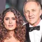 Salma Hayek y su esposo se dan tremendo beso en su cumpleaños entretenimiento
