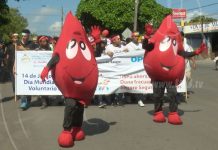 Caminata en Managua por Día Mundial del Donante de Sangre managua