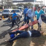 Atropellan a motociclista en las cercanías a Galerías Santo Domingo nicaragua