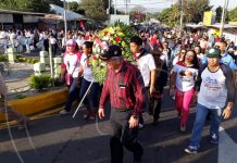 Ciudad Sandino rinde homenaje al General de Hombres Libres nicaragua