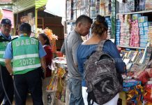 Continúan recorridos e inspección en puestos de pólvora en Managua nicaragua