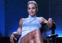 A los 61 años, Sharon Stone se destapa y muestra sus chichis al mudo portada de la revista vogue
