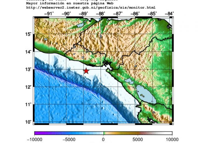 sismo123 nicaragua
