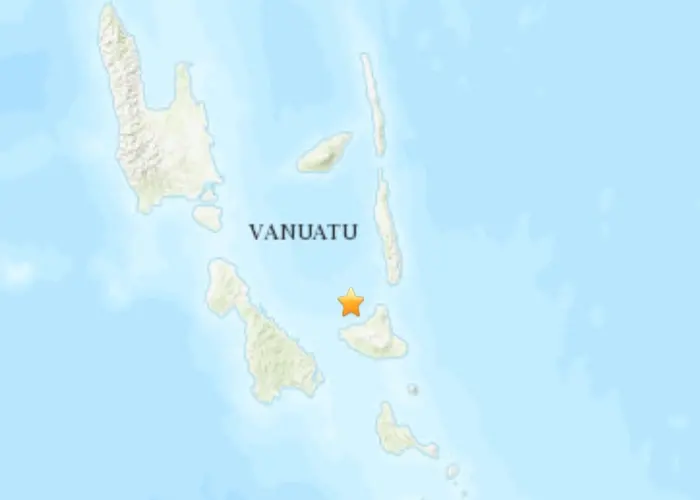 Seísmo de magnitud 5,9 sacude el archipiélago de Vanuato terremoto