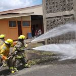Bomberos realizan simulacro de extinción de incendio y rescate en Tipitapa nicaragua