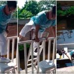 México: Enfermera usa lancha para salir de su casa inundada e ir a trabajar mexico