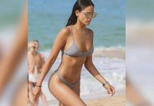 El sensual tatuaje de Eiza González que quedo expuesto en unas fotos hawai
