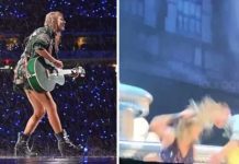Taylor Swift sufre tremenda caída durante un concierto (VIDEO) taylor swift