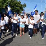Estudiantes granadinos levantan Antorcha de la Libertad nicaragua