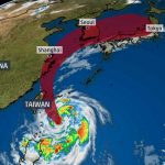 China emite alerta amarilla ante la llegada del tifón Mitag china