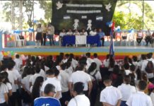 Estudiantes de Tipitapa inauguran inicio de las fiestas patrias tipitapa