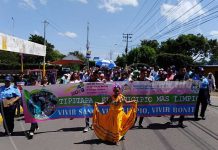 Caminata para promover hábito de la limpieza en Tipitapa nicaragua