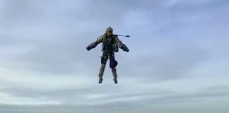 reino unido, armada, practicas, traje volador,