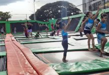Alcaldía de Managua provee diversión con el Parque de los Trampolines nicaragua