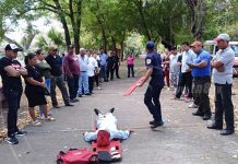 Capacitación de primeros auxilios en El Trapiche, Tipitapa nicaragua