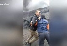 Turistas malcriados querían ver erupción de volcán, mira el berrinche que hicieron turistas