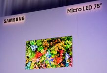 Samsung presenta un televisor MicroLED adaptado para el hogar de 75 pulgadas samsung