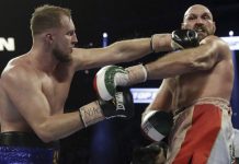 Fury derrota a Wallin pese a un corte sobre el ojo fury