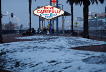 Cae nieve en Las Vegas por primera vez desde 1937 estados unidos