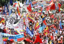 Venezolanos marchan para celebrar salida de la OEA venezuela
