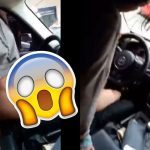 Hacen el «love» al volante y casi atropellan a la gente (Video) video viral