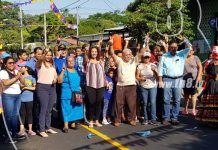Inauguran proyecto de calles asfaltadas en Villa Venezuela, Managua nicaragua