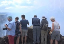 Volcán Masaya recibe a cruceristas internacionales nicaragua