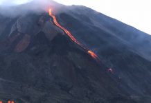 Continua el flujo de lava del volcán Pacaya en Guatemala guatemala
