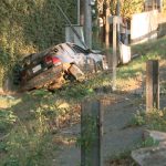 Conductor sale vivo de aparatoso accidente accidente de transito