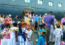 Puerto Corinto atiende visita del Crucero Volendam nicaragua