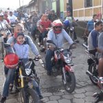 Alegre caravana por la paz se desplazó en San Juan de Río Coco nicaragua